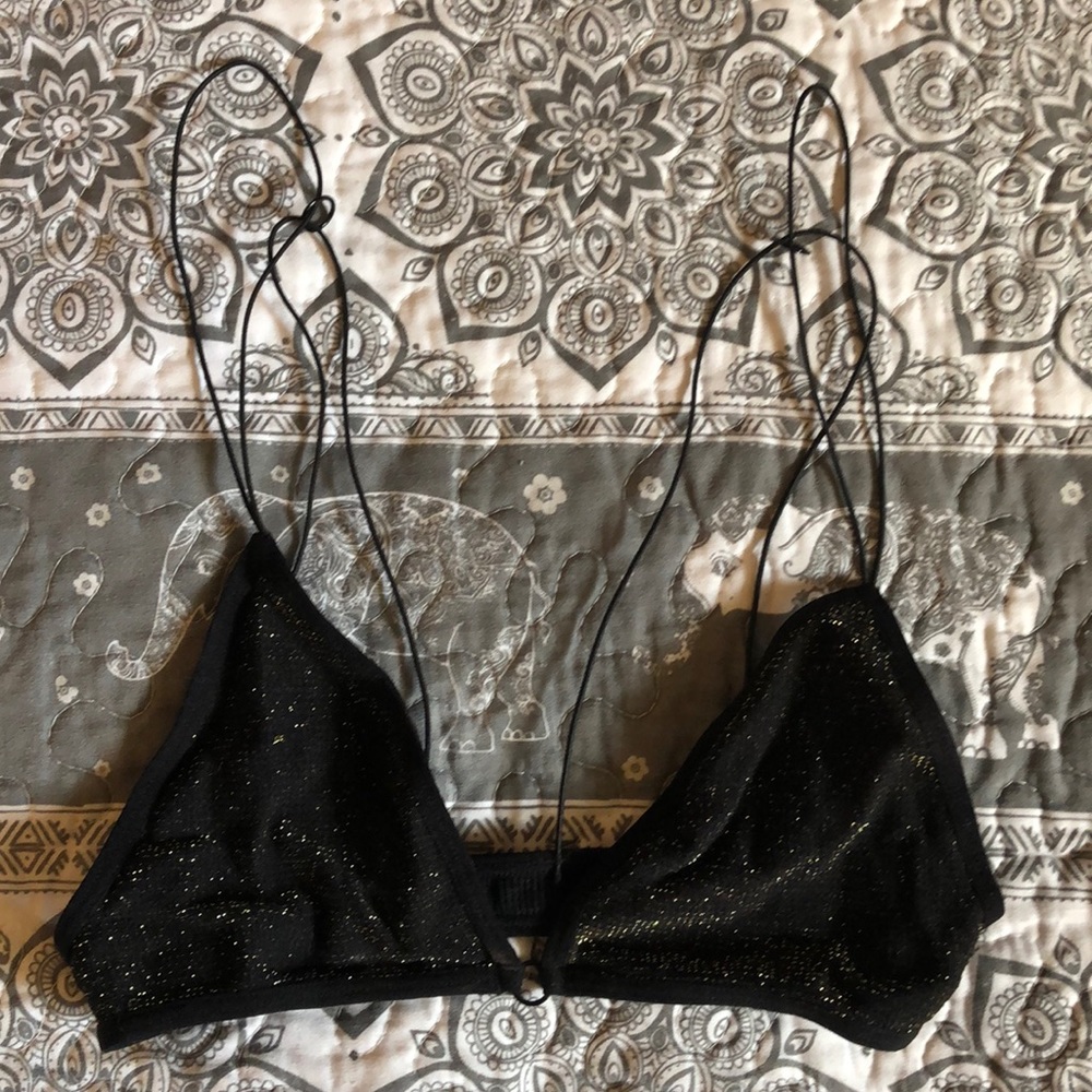 Forever 21 Black & Gold Bralette